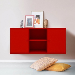 Hammel Furniture Sideboard »Mistral«, mit zwei Türen, Wandmontage/ stehend montierbar, Breite: 133 cm rot