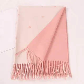 HGJH Schal Groß Damen-Schal Aus Kaschmir-Feeling, Weicher, Dicker, Warmer Strickschal, Rosa Schal, Quaste, Tartan, Wickelschal, Winter-Deckenschal, Doppelseitig, Stola-Schal Für Damen Und Mädchen
