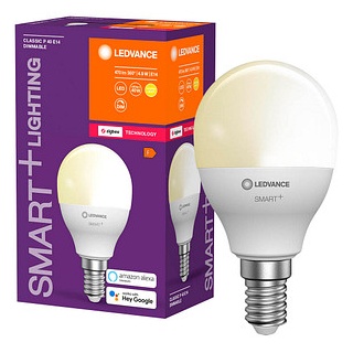 LEDVANCE LED-Lampe SMART+ ZigBee Mini bulb 40 E14 4,9 W matt