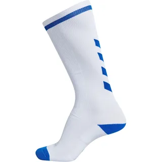 hummel Elite Indoor Socken High Weiß/True Blau 35-38