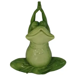 FD Dekofigur Yoga Frosch 32,5 cm Grün