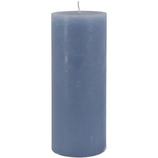 Chic Antique Macon rustikale Stumpenkerze 25 x 10 cm sky blue