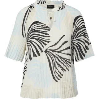 s.Oliver Festliche Chiffon-Bluse mit Plissee und Rüschen bunt 44