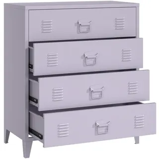 [en.casa] Hämeenlinna Schubladenschrank 80 x 40 x 92 Lila