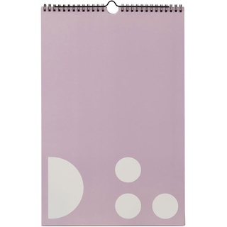 Design Letters - Wandkalender, Monatsplaner, lavendel