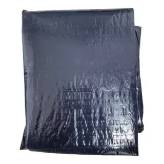 poolomio® Poolabdeckung Ø 460 cm | Poolfolie für Sommer & Winter | Abdeckfolie für runde Pools | Ganzjahresplane mit Schnellverschluss | blau/schwarz | 120g/m2