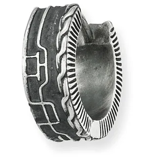 Cai Creolen 925 Sterling Silber rhodiniert oxidiert