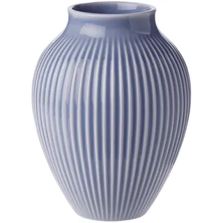 Knabstrup Vase, H 12,5 cm geriffelt, Lavendel
