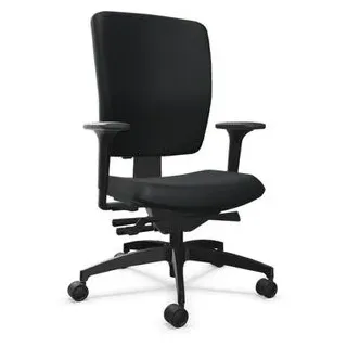 Dauphin Bürostuhl Shape economy2 operator, schwarz, Stoff, belastbar bis 120 kg, mit Armlehnen, SH 3845