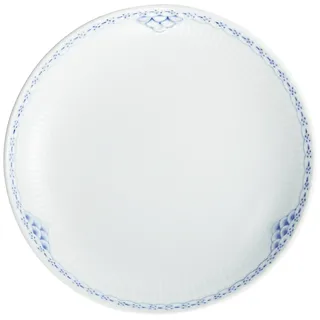 Royal Copenhagen Princess Randloser Frühstücksteller aus Porzellan in der Farbe Blau-Weiß, Durchmesser: 20cm, 1027471