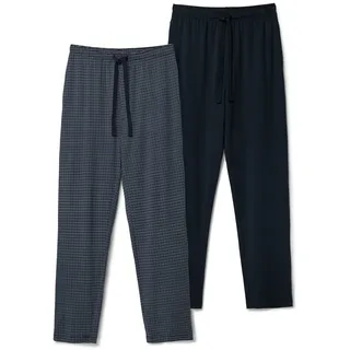 Tchibo - 2 Pyjamahosen - Herren - Gr. M - dunkelblau/kariert