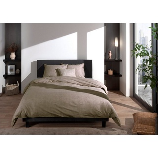 Kopfkissen 2 Stück Zo! Home Cotton Kissenbezüge 40x80 Lino, Zo!Home, Füllung: ohne Füllung braun