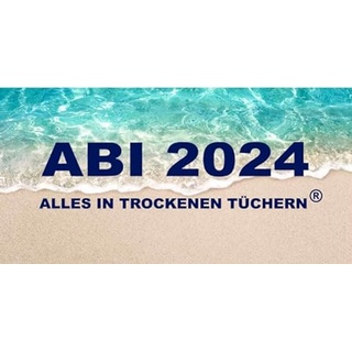Egeria ABI 2024 Beach Druck Abitur 75x150cm 100% Baumwolle Handtuch Duschtuch Strandtuch