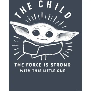 Bild KOMAR "Mandalorian The Child Iconic", bunt (farbe bild(er): bunt), B:30cm H:40cm, Holz, Papier, Bilder, Bild, Wandbild zur Dekoration im Kinderzimmer - ohne Rahmen