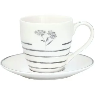 Greengate Espressotasse Sabine Espressotasse m.U. white 0,21l, Steingut weiß