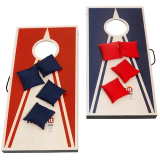 Home>it Cornhole Spiel Outdoor | Faltbares Sackloch Spiel mit 2 Boards & 8 Wurfsäckchen