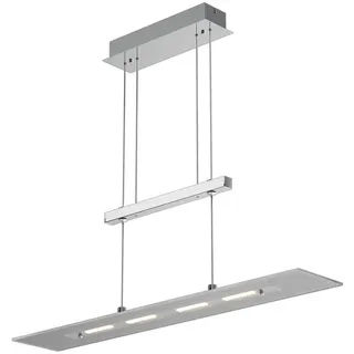 monzana Sammvaer 4-flg. 20W 1600 lm 60 cm Silber/Glas