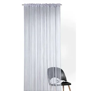 heimtexland Fadengardine 1-läufig Ø 0 mm 160 cm Silber/Grau