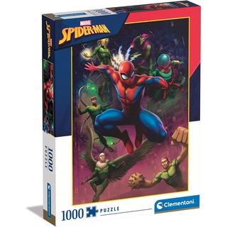 Clementoni 39742 Marvel Spiderman Illustrated, Puzzle 1000 Teile Für Erwachsene Und Kinder 10 Jahren, Geschicklichkeitsspiel Für Die Ganze Familie