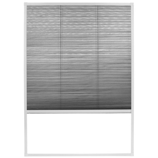 APANA Insektenschutz-Fensterrahmen Fliegengitter Insektenschutz Dachfenster Plissee Alurahmen Bausatz, Farbe:weiß (RAL9010),Größe (Breite x Höhe):110 x 160 cm weiß 110 cm x 160 cm
