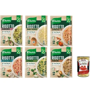 Knorr Risotto Megapack 100% italienischer Reis 6x175g+Polpa 400g