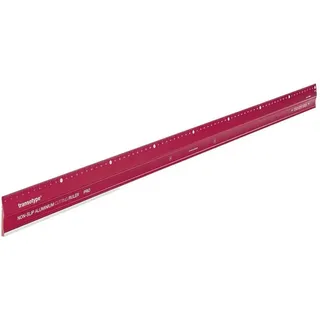 transotype® Aluminiumschneidelineal PRO rot, 80 cm,