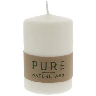 Wenzel PURE Natural Wax Stumpenkerze 9 cm weiß