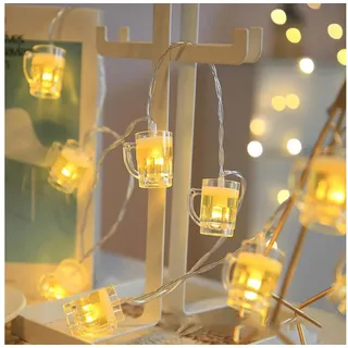 mewneap LED Lichterkette 2 m Warmweiß