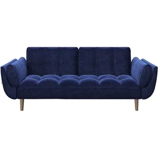 Playboy Schlafsofa Samt 2-Sitzer Blau