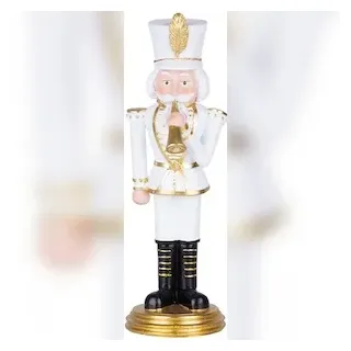CHEFGASTRO Premium Nussknacker Figur MagicHome weiß 30cm hoch