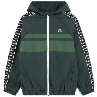 Lacoste Steppjacke Lacoste Kids Jacke grün mit Kapuze leicht, mit Logostreifen 12 Jahre / M ( 146-152)