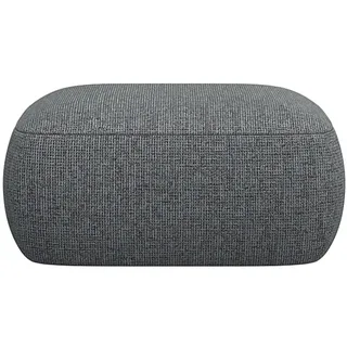 FLEXLUX Pouf Torino, rund, bodennah, Sitzhocker, Polsterhocker, Modernes, organisches Hocker-Design, Kaltschaum, Wellenunterfederung grün