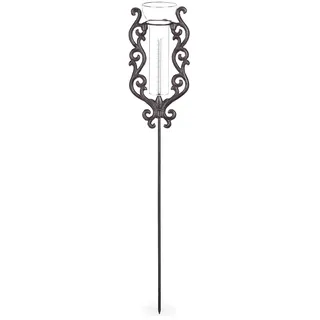 Relaxdays Regenmesser Vintage bronze 12