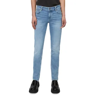 Slim-fit-Jeans MARC O'POLO "aus Organic Cotton" Gr. 30 34, Länge 34, blau Damen Jeans Röhrenjeans