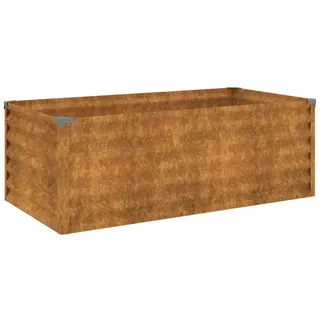 vidaXL Hochbeet 100 x 50 x 36 cm Cortenstahl