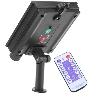 3,7V 1200mAh Stromversorgung, 8 blinkende Modi Fernbedienung, Solar String Light Control Box für LED Streifen, Outdoor Hinterhof Hochzeit Urlaub (Ausgangsflachdruck 3V)