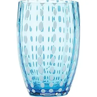 Perle Wasserglas 320 ml aquamarin