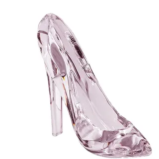 Wimnqie Kristallschuh Kristall High Heel Schuhe, Rosa Kristallschuh Deko | Sammelstück Transparente Schreibtischdekoration Für Fensterbank Tisch Wohnung Frauen Geburtstag Hochzeit