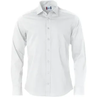 Clique Langarmhemd Weiß 3XL