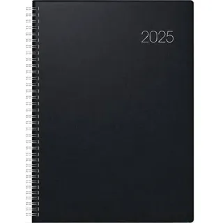 Buchkalender 787 A4 1 Tag/Seite Balacron schwarz 2025