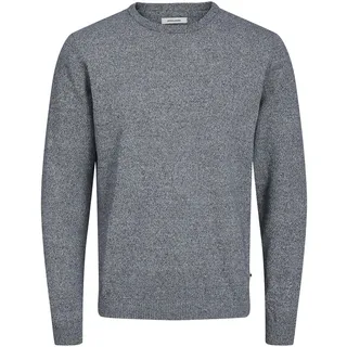 JACK & JONES Herren Jjebasic Knit Crew Neck Noos Pullover, Blau (Navy Blazer Detail: Twisted With Jet Stream), M EU
