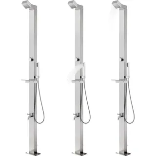 vidaXL Gartendusche 220 cm edelstahl