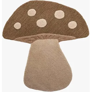 Bloomingville Mushroom Kinderteppich 90 x 85 cm Beige