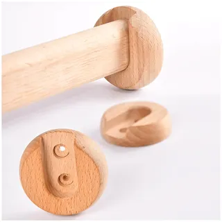 Kleiderstange Schrank Massivholz Kleiderschränke Stange Schrankstange Kleiderbügelstangen, Ovale Garderobenstangen Mit Endkappen Und Schrauben, Stangen Zum Aufhängen Von Kleidung ( Size : 121cm/47.6in