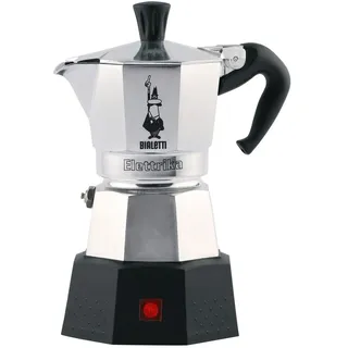 Bialetti Moka Elettrika 2 Tassen Silber/Schwarz