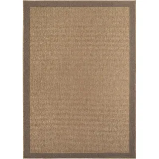 KADIMA DESIGN Teppich Outdoor ARLBERG in Beige, in Jute-Optik, aus Polypropylen, 140 x 200 cm