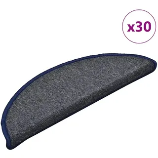 vidaXL Stufenmatte 56 x 17 cm Dunkelgrau/Blau