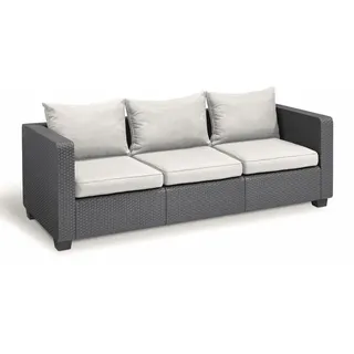 Allibert Gartensofa, Anthrazit, Textil, 84x65.5x200 cm, Loungemöbel, Outdoorsofas