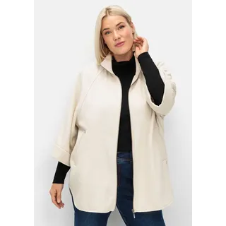 sheego Cape-Jacke in beige | Gr.: 52