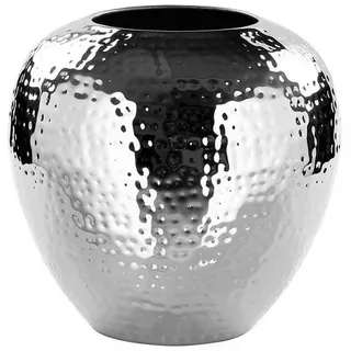 Fink Dekovase LOSONE Vase - H.25cm - Eisen/vernickelt - silberfarben (1x Vase, 1 St., Amphore - Grfäß), Elegante Dekovase - Blumenvase & Ziervase für stilvolle Akzente silberfarben